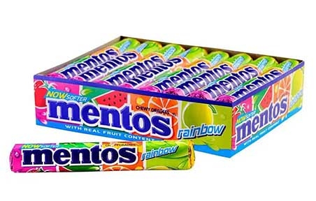 Конфеты жевательные Mentos Rainbow (37,5г/20шт) - 19588