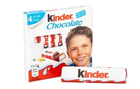 Шоколад молочний Кіндер Kinder4 bars, (50г /160 шт/ящ) - 19580
