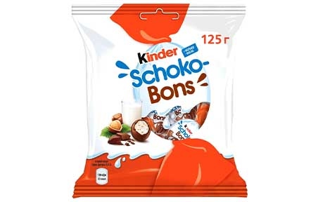 Цукерки шоколадні Кіндер Kinder Schoko Bons milch kakao, (225г/18шт) - 19578