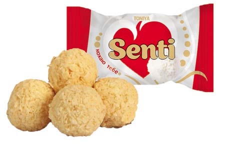 Конфеты Senti (Сенти) люблю кокос (1,8 кг), Тоня, TONIYA - 19285