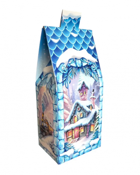 2026 Новорічний подарунок "Казковий будиночок (Синій)" (230 грам) - 19737
