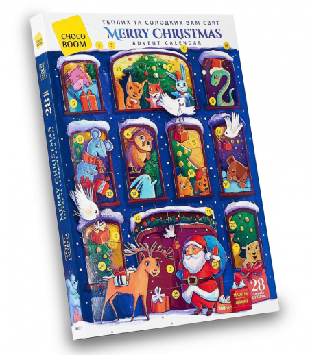 2026 Новорічний подарунок "Адвент календар" (380 грам), CHOCOBOOM, Шокобум - 19754