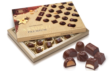 Конфеты Ассорти Премиум (ASSORTI PREMIUM) (200г), Бисквит-шоколад (ХБФ) - 19339