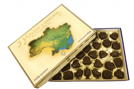 Набор конфет "С Украины с любовью!" (365 г), Житомирские сладости - 19804