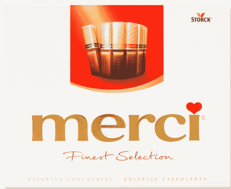 Набор шоколадных конфет MERCI (мерси) ассорти (красные), 250г - 19701