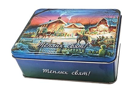 2026 Новорічна залізна скринька "Теплих свят" (330 грам) - 19750