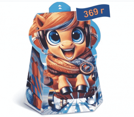 2026 Новорічний подарунок "Подарунок у вигляді рюкзачка «КОНТІ» (369 г), Конті, Konti - 19779